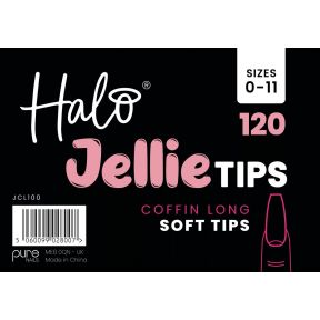 Halo Jellie Tips CoffinLong 120 Sizes 0-11